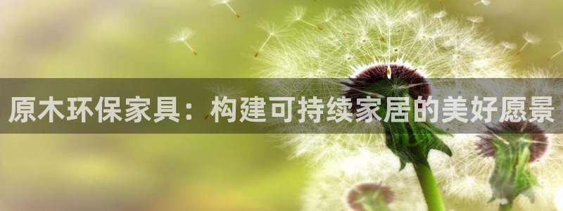 杏宇注册登录官网：原木环保家具：构建可持续家居的美好愿景