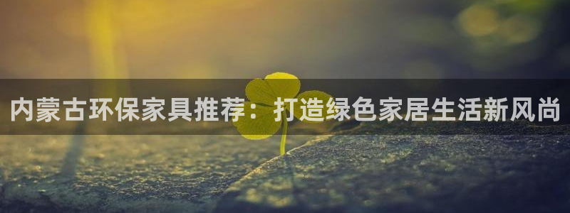 杏宇登陆：内蒙古环保家具推荐：打造绿色家居生活新风尚