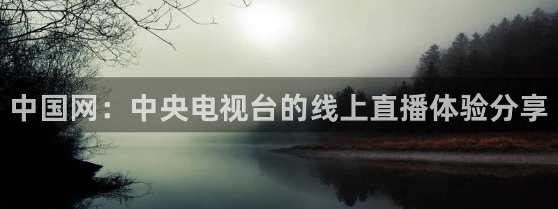 熊猫体育直播平台：中国网：中央电视台的线上直播体验分享